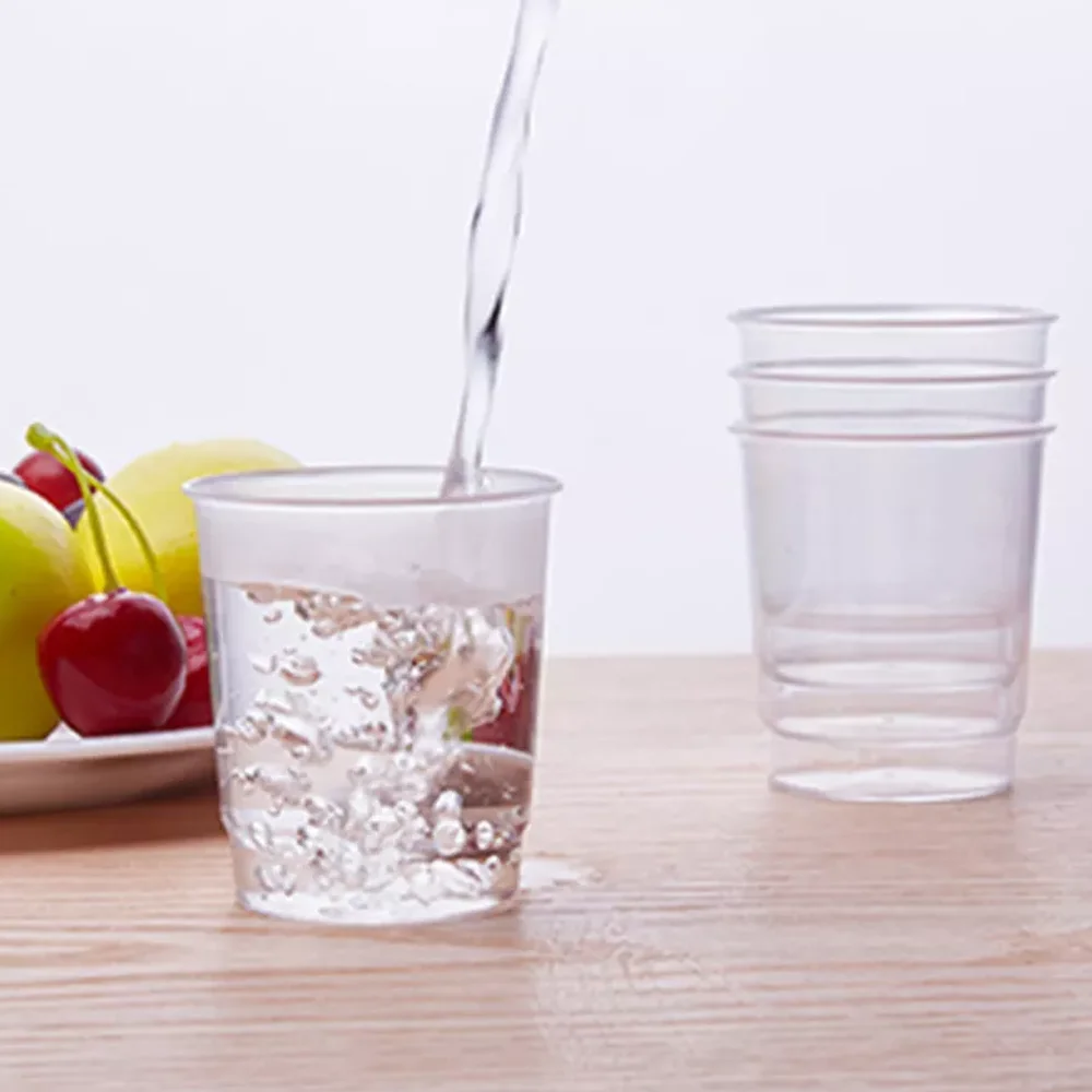 Factory Wholesale Disposable Transparent PP Material Small Food Containers Plastic Sauce Round Dessert Cups