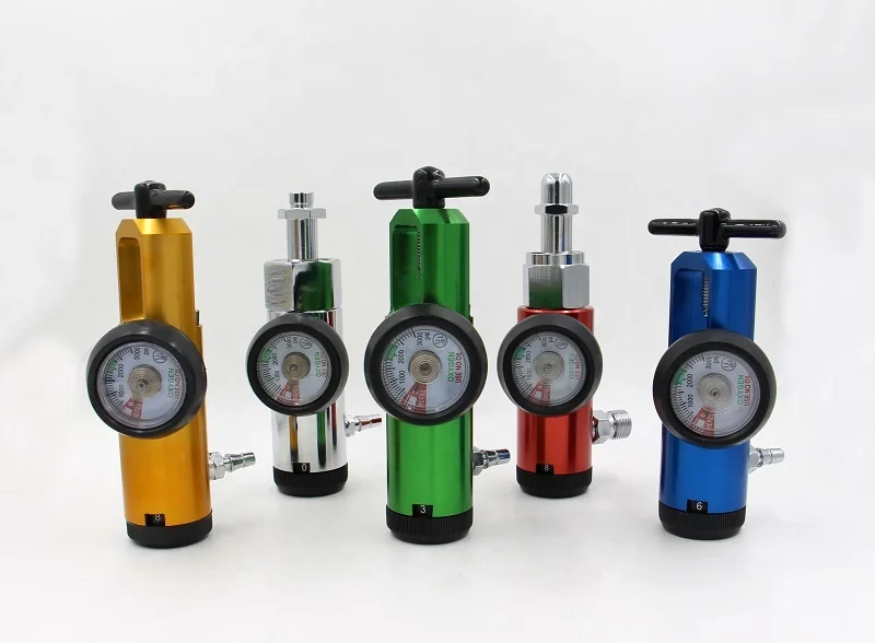 China Manufacturer Medical Click Style CGA870 CGA540  Oxygen Regulator for Oxygen Cylinder & Tank