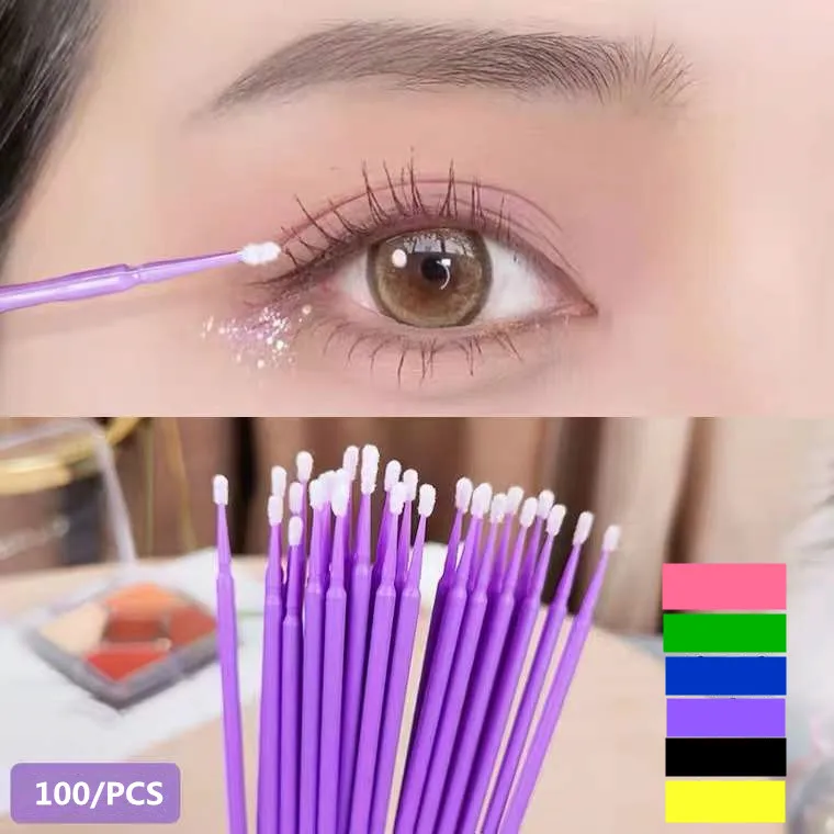 Micro Disposable Eyelash Extension Makeup Brushes Individual Applicators Mascara Removing Tools