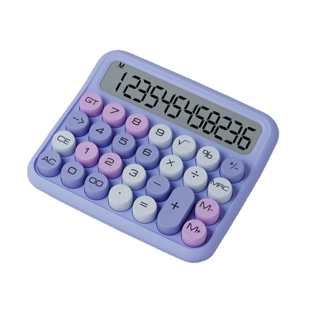 business calculate electronic desktop cute  calculator with new colorful key for office gift