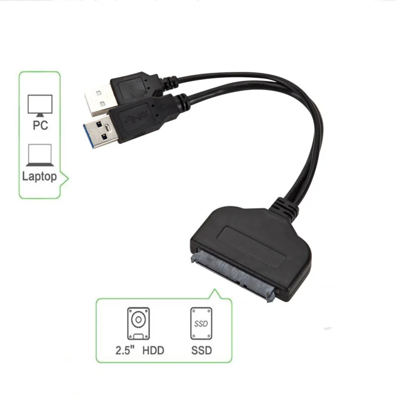  2 в 1 кабель USB 3 0 для SATA 7 + 15 Pin 22 5 