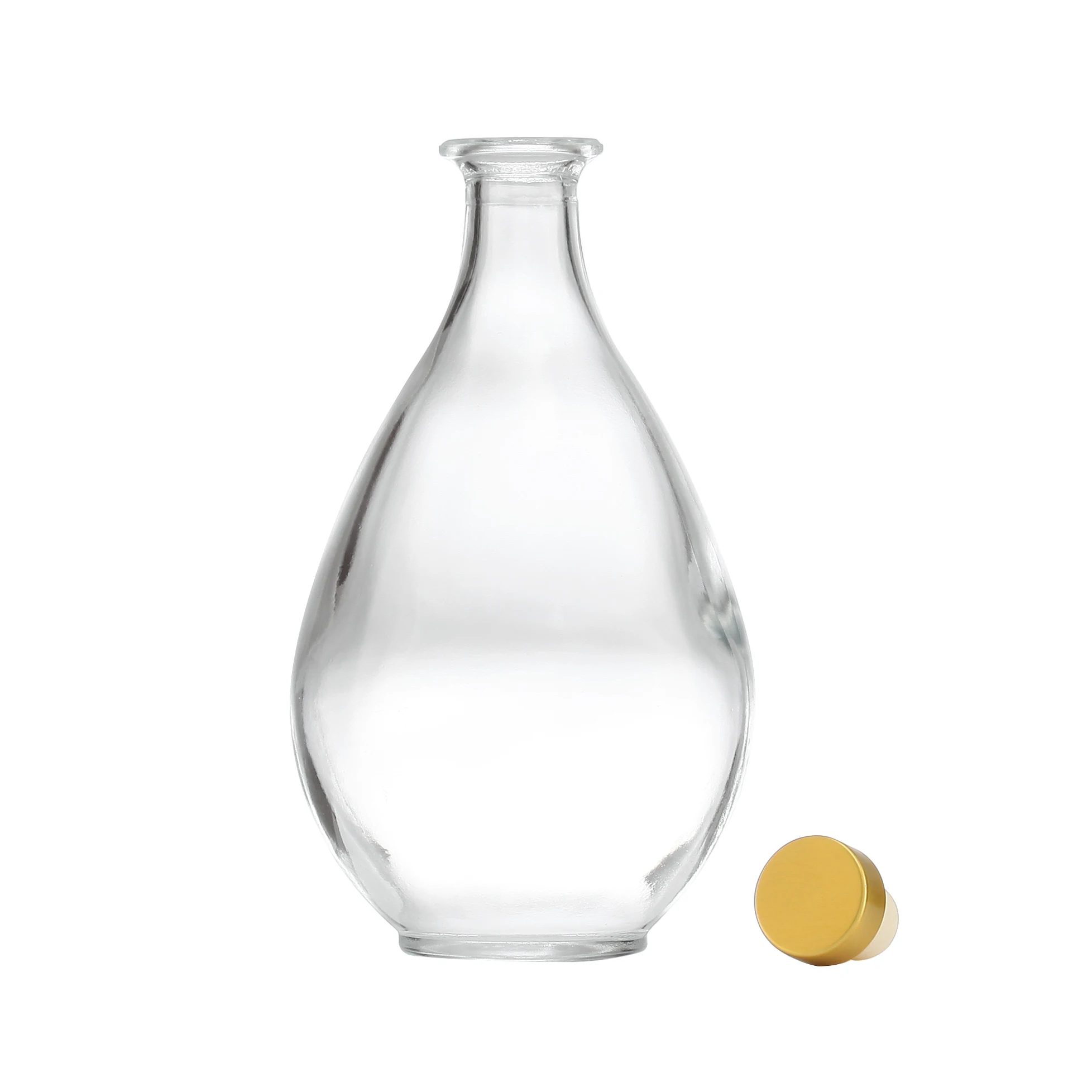 Customize fancy premium 300ml vase sake fruit wine juice honey gin ouzo mezcal sonstige cava likore liquor glass bottle