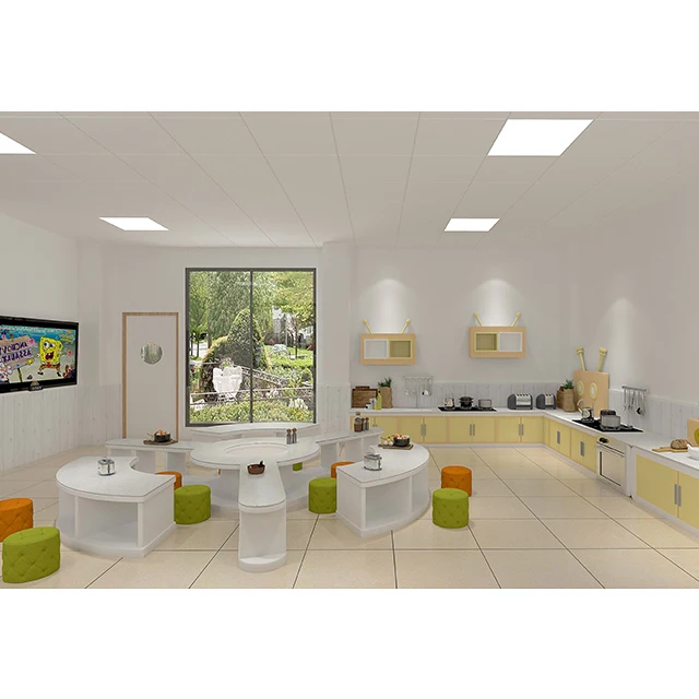 COWBOY Play Area Design Solid Wood Furniture Montessori Preschool Drawing Table Kindergarten Classroom Supplies