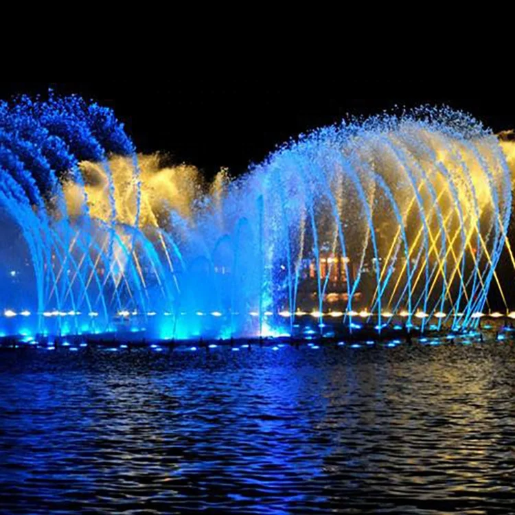 Free Design Outdoor Large Chasing Dancing Water Fountain with Synchronized led Lighting and Music