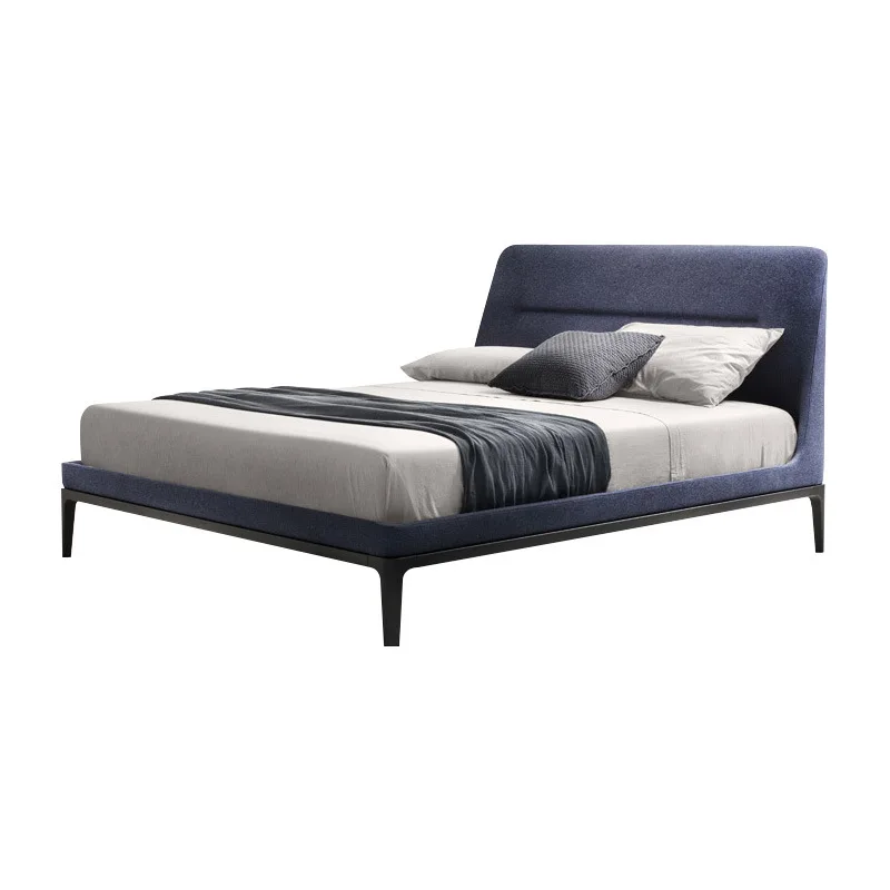 
HB88 modern luxury design cheap simple 3 4 5 star hotel room furniture double fabric beds set 6 by 7 