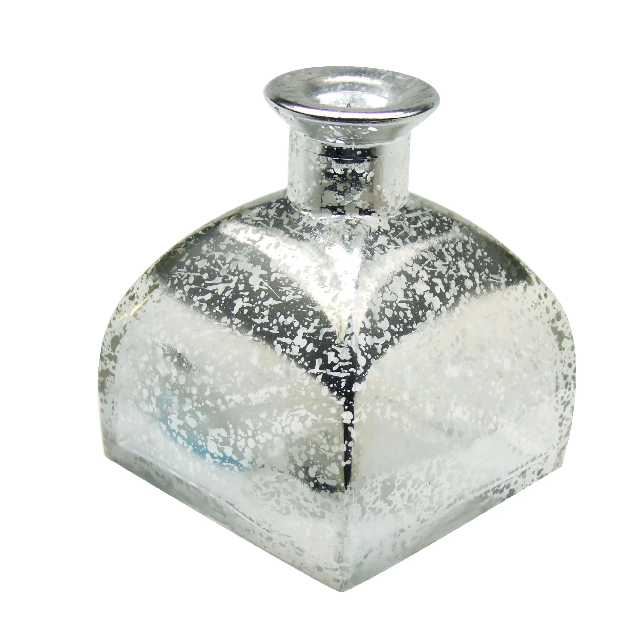 silver next luxury unique reed diffuser glass bottle 200ml Haodexin empty with reeds HAODEXIN glasswares