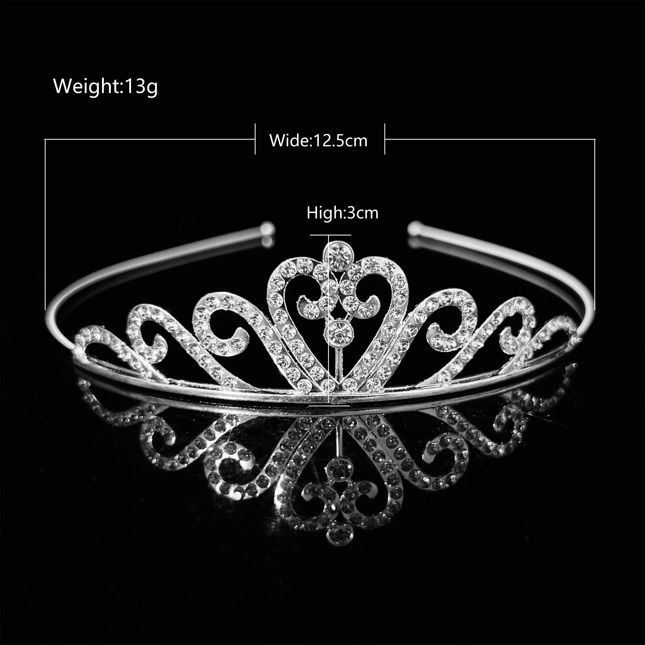 Beautiful crown Crystal Rhinestone birthday tiara Crown wedding headband