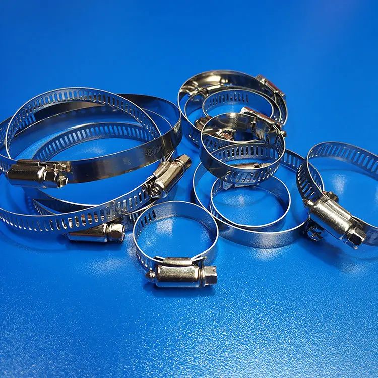 Hot sales British type galvanized industrial clamp water pump hose clamps