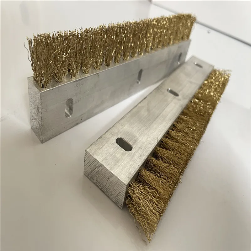 Metal aluminum alloy base brass wire material industrial belt brush factory price