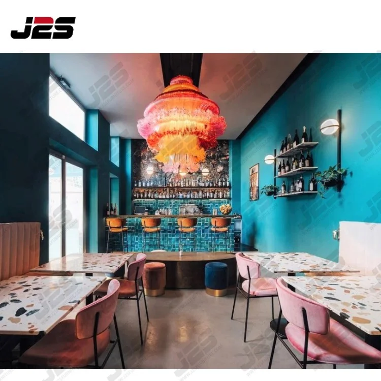 Custom European Modern used furniture cafe wood restaurant sets for sale