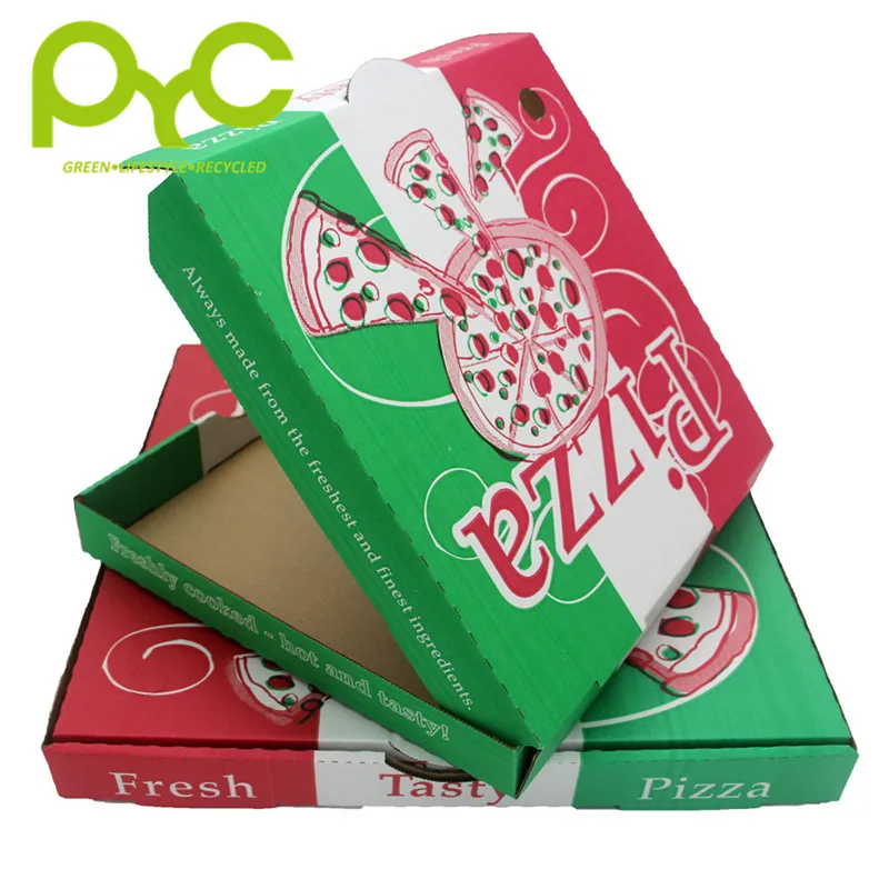 Hot Sale Kraft Paper Pizza Box Fast Food Take Away Box 10in 12 in Pizza Pies Food Delivery Paper Box