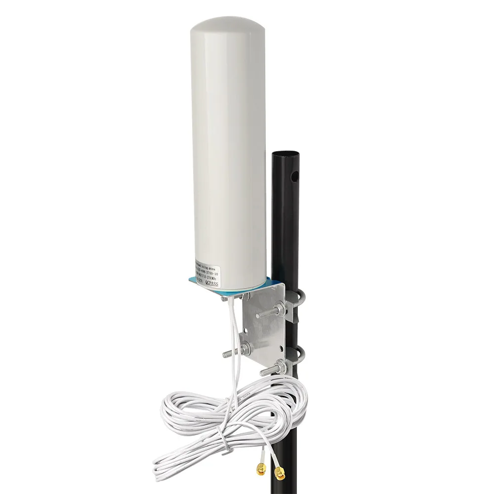  Наружная антенна 4G LTE 698-2700 МГц 12DBi Omni внешняя цилиндрическая двойная SMA для маршрутизатора Verizon AT&T