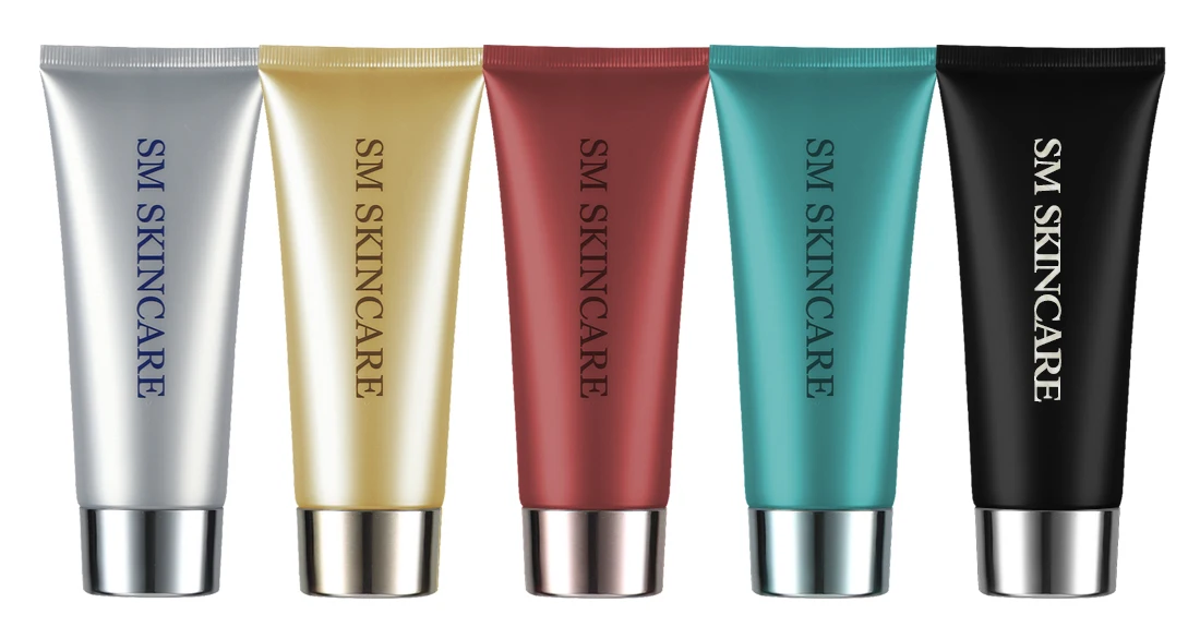 Fashion OEM color 50 75ml 100ml 18mm Cosmetic PE Plastic Squeeze Cream Lotion PE Hose Soft Tube with Aluminum Cap