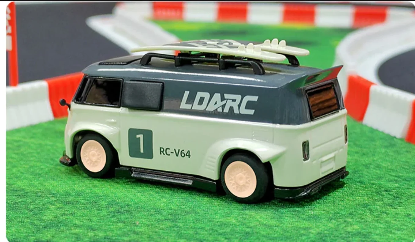 V64 1:64 Масштаб Мини RC RTR хобби пульт дистанционного управления модель автомобиля RGB Освещение с DIY сменный корпус (Grey)