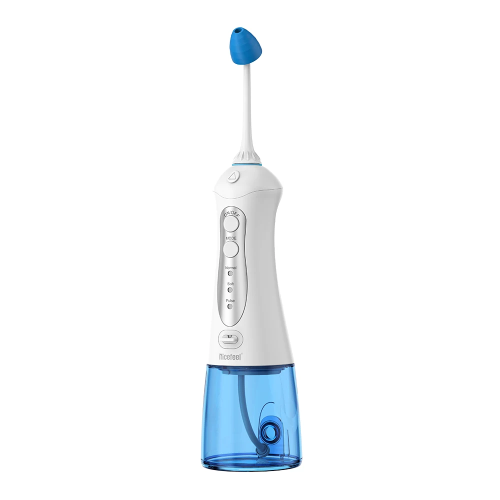 CE approved electrical nasal shower portable design with replaceable jet tips for cleaning nose