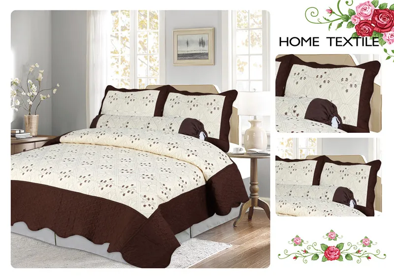 Boryard Вышивка Комплект покрывал лоскутного шитья микрофибра постельное одеяло, одеяло, покрывало для спальни