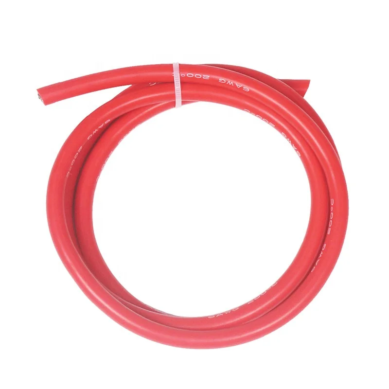 Luyuan высококачественный термостойкий мягкий силиконовый кабель/провод 4AWG 6AWG красный