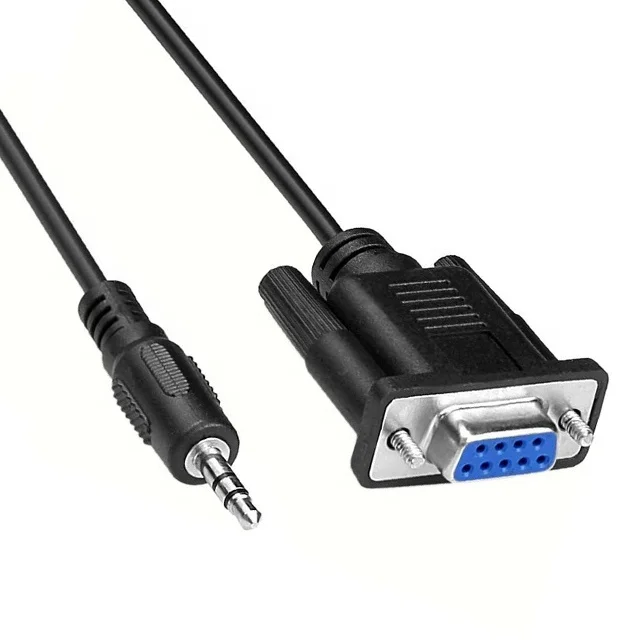 Стерео кабель со штыревыми разъемами RS232 DB9 и штыревыми разъемами 3,5 мм