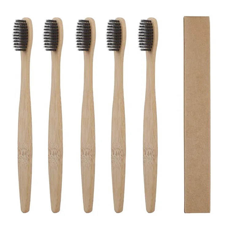 New Design High Quality Free Sample ECO Friendly 100% Biodegradable Natural Organic Bamboo Tooth Brush Toothbrush For Hotel