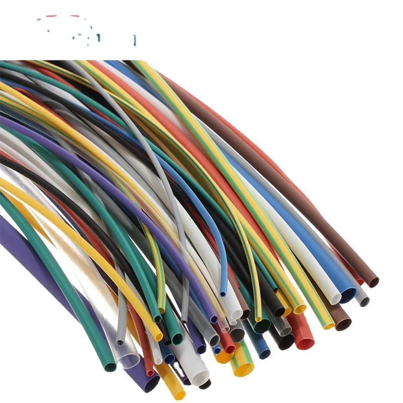 Термоусадочная трубка с тонкими стенками, термоусадочная трубка с соотношением 2:1, Полиолефиновая трубка, автомобильная полиэтиленовая пластиковая термоусадочная трубка на заказ