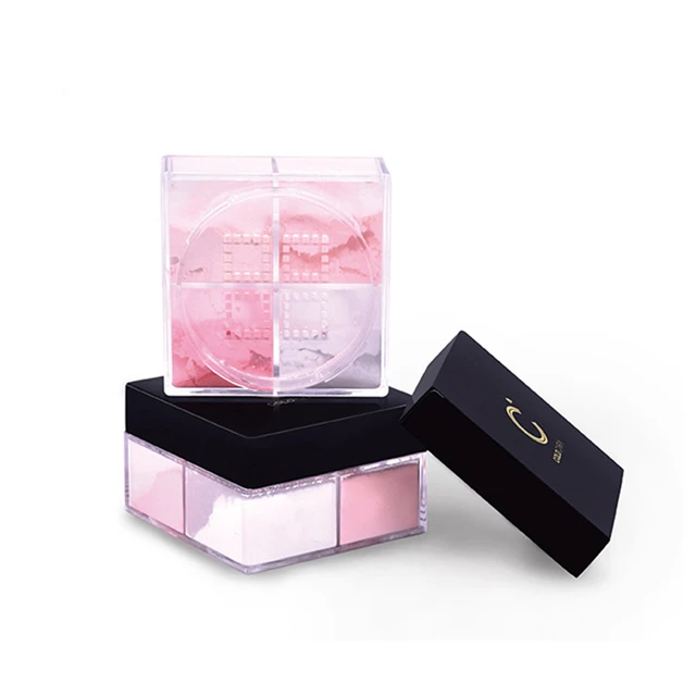 Akiaco Waterproof Long-lasting Makeup Private Label Custom Wholesale Loose Face Setting Highlighter Powder