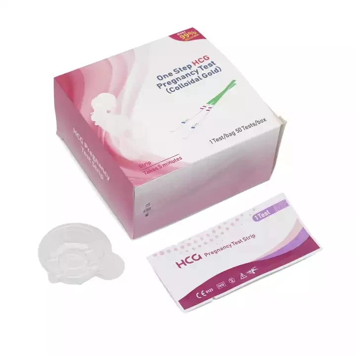 Hcg Urine Card 25 Pregnancy Test Strip Wholesale Price Pregnant Test Dipstick Early Detection One Step Urine Pregnancy Test