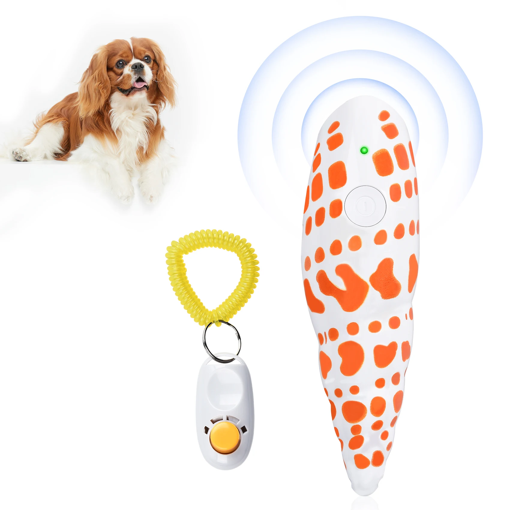 Pet products dog training barking device rechargeable dog repeller ultrasonic with remote 16.4 feet portable device