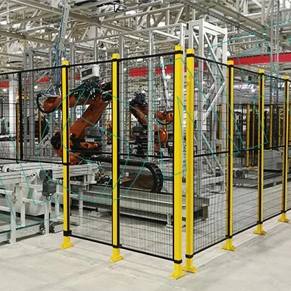 Safety guarding fence low carbon steel fencing panel for industrial use