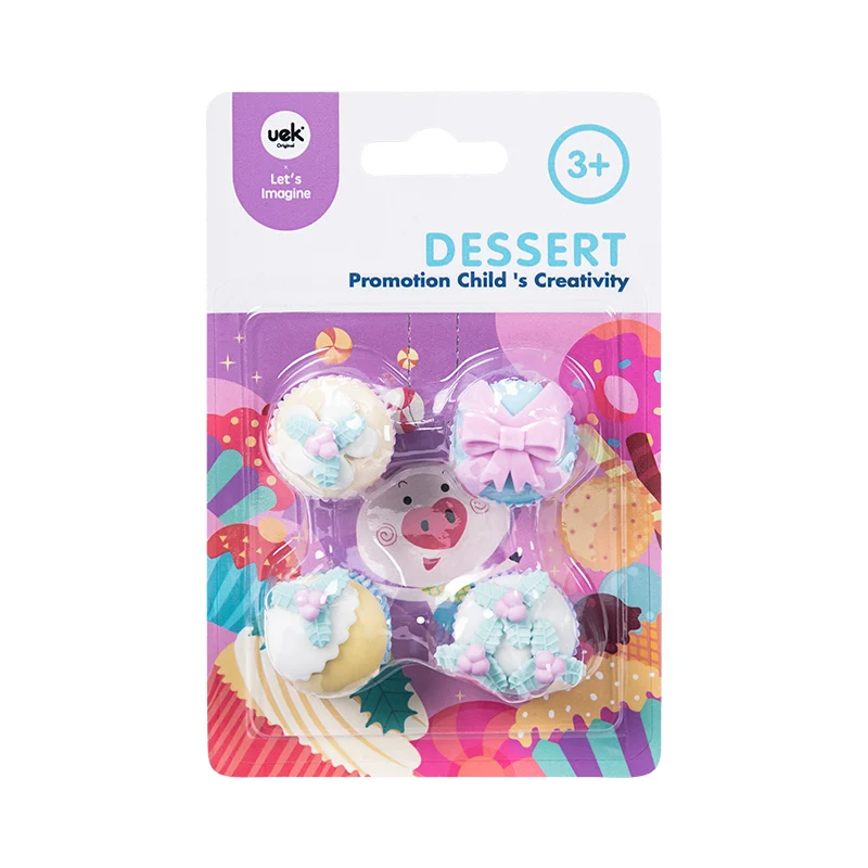 Fancy robbert shape customized colorful printing eraser for promotion kids stationery