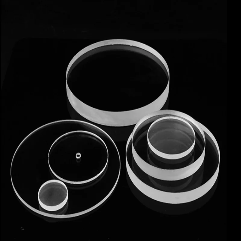 Heat resistance fused silica lens for chemical instrument
