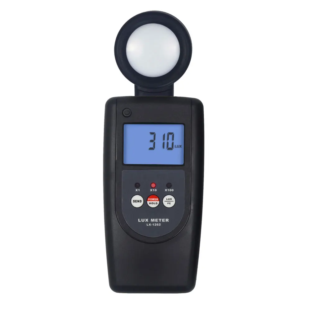 Цифровой тестер люксометра LX-1262 широкий диапазон измерения и высокое разрешение для измерения яркости