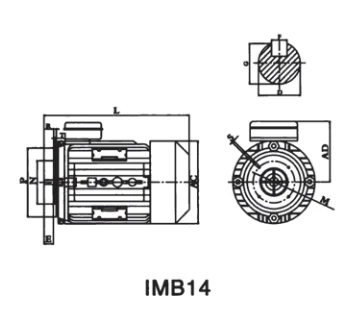 YL800-2 air compressor electric motor AC motor low noise long life  Asynchronous motor dust explosion proof type