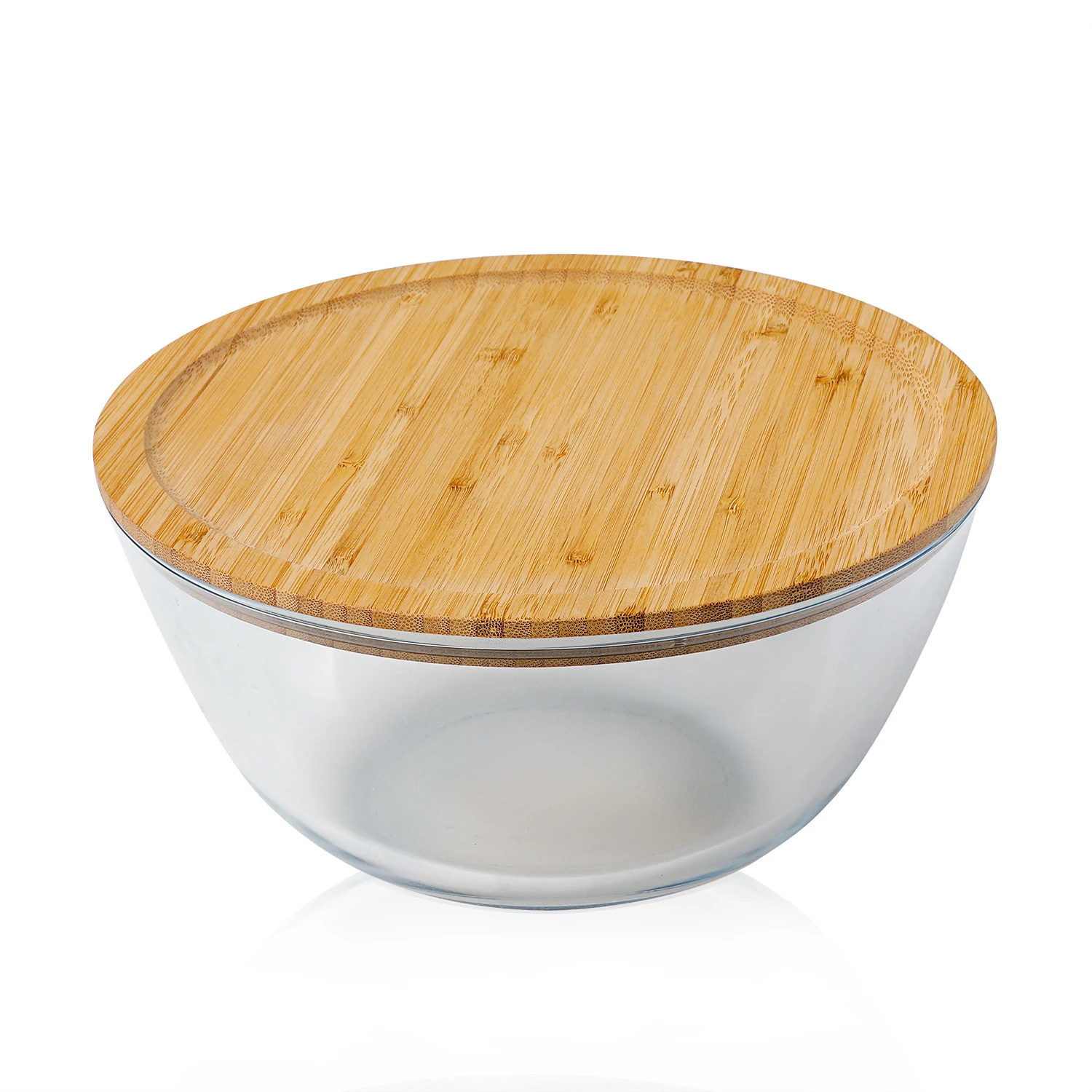 Новая салатная стеклянная миска для микроволновой печи