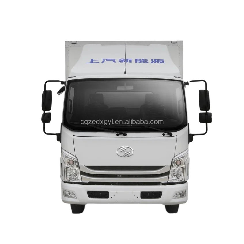SAIC Yuejin H300 8.5T 4.17m Single Row Pure Electric Box Light  Cargo Box Food  lorry trucks New Energy cargo box truck