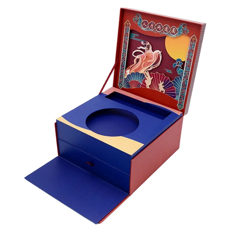 Package design Environmental eco food grade mooncake packaging gift boxes original packaging solution
