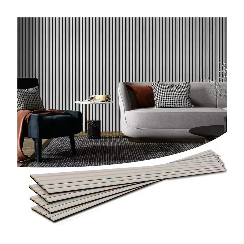 hot selling wooden polyester acoustic panel Sound absorption and noise reduction wall decoration panels