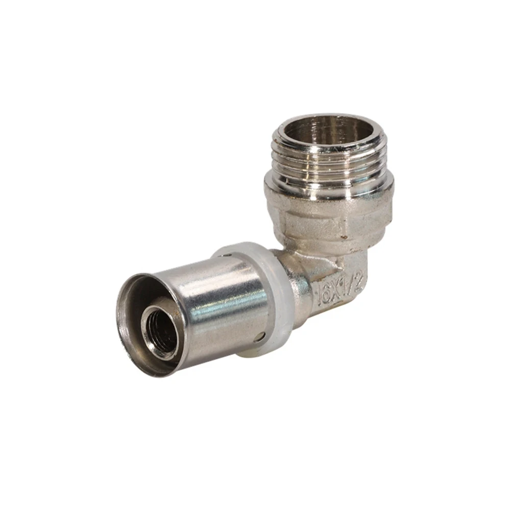 High Pressure Pex Pipe Plumbing Fitting Male Thread Elbow Press Fittings