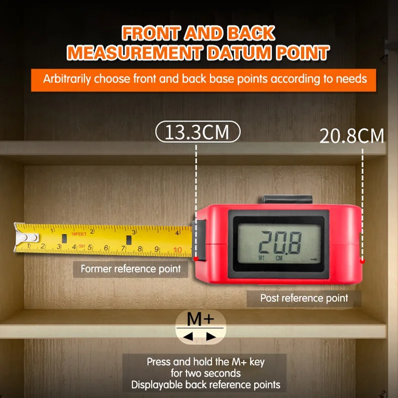 5 meter tape measure Led digital tape measure Electronic laser tape measure