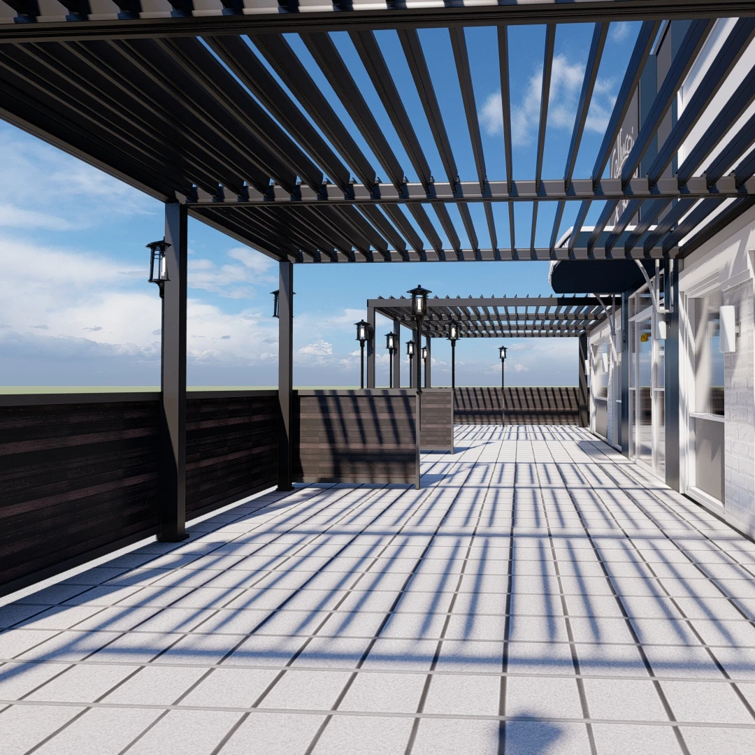 Wholesale garden electric louver roof pergola patio outdoor custom waterproof bioclimatic aluminum pavilion