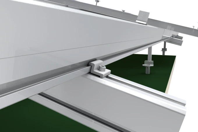 CFS clenergy hardware metal solar bifacial vertical ground mount for installing screw svstem rack system