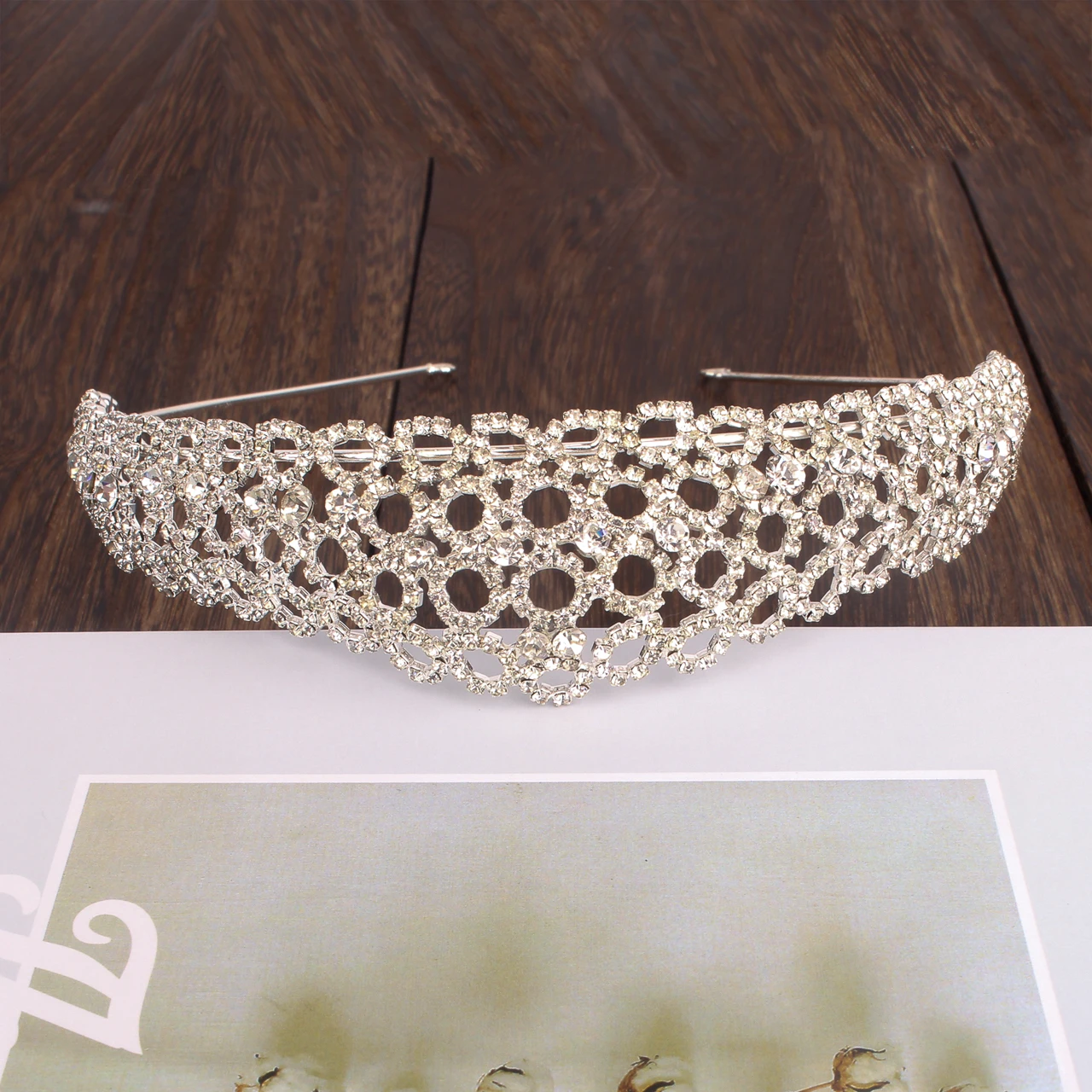 
Crystal Baroque Wedding Crown Headband Style Hair Accessory 