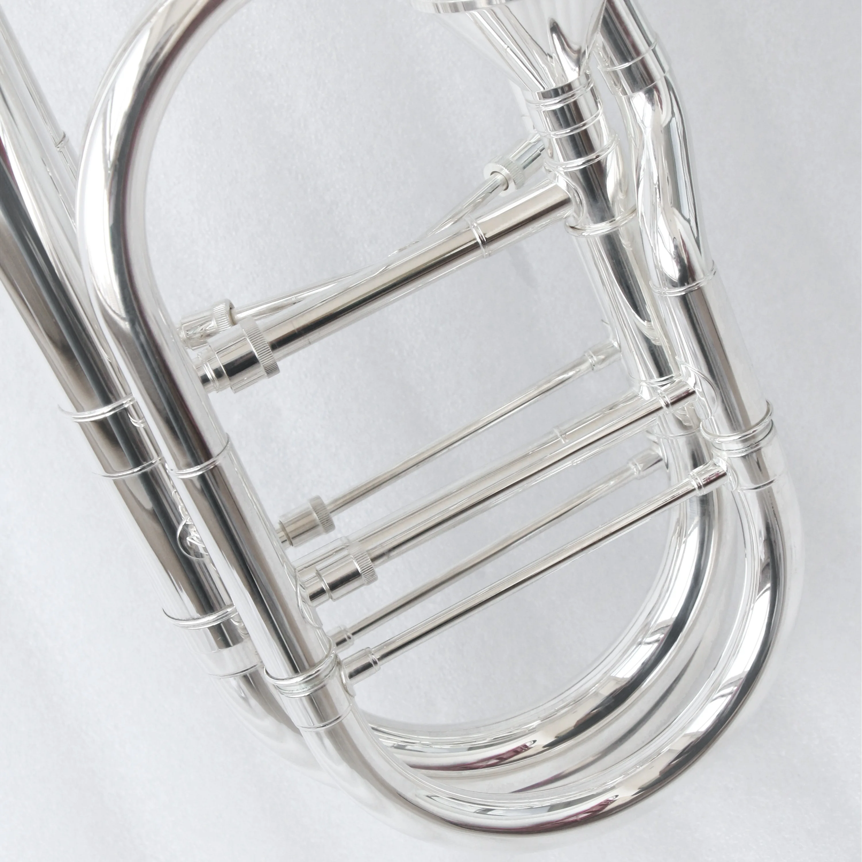 China top classical level Bb / F / Gb / D stand trombone baixo instrument for sale with bass trombone bag and bocal de trombone