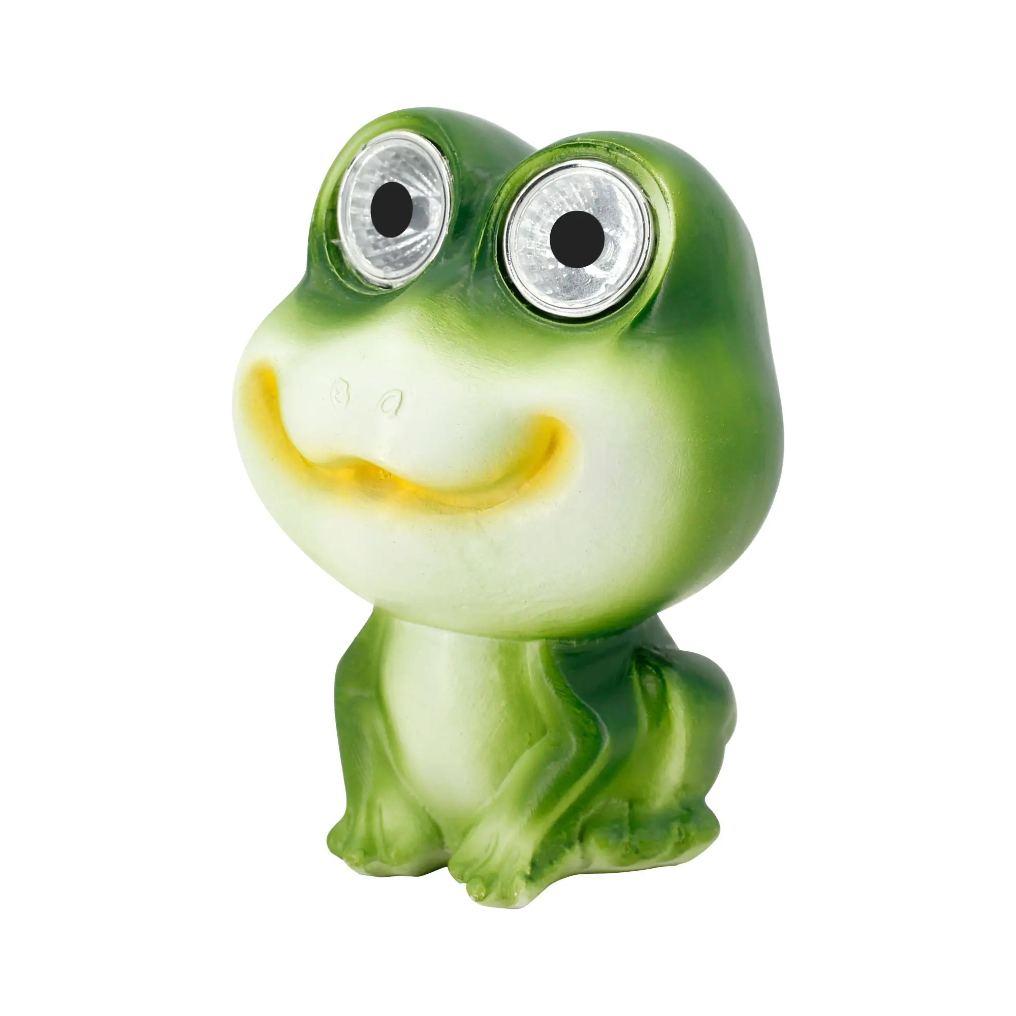 Top Selling Products 2024 Waterproof LED Cold White Solar Polyresin Frog Statue Garden Decoration for Lawn Pathway Patio