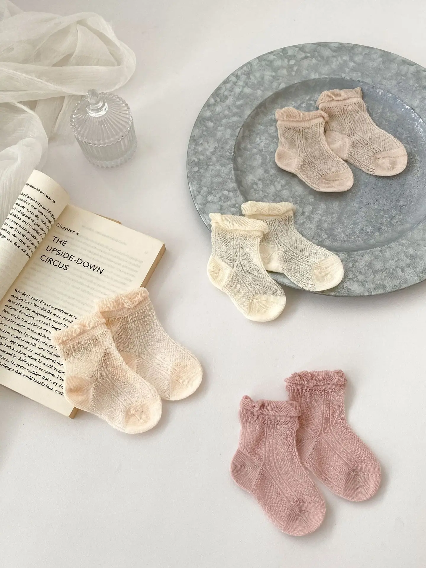 summer design newborn baby girls solid socks 4 color mix packing wholesale 0616ak