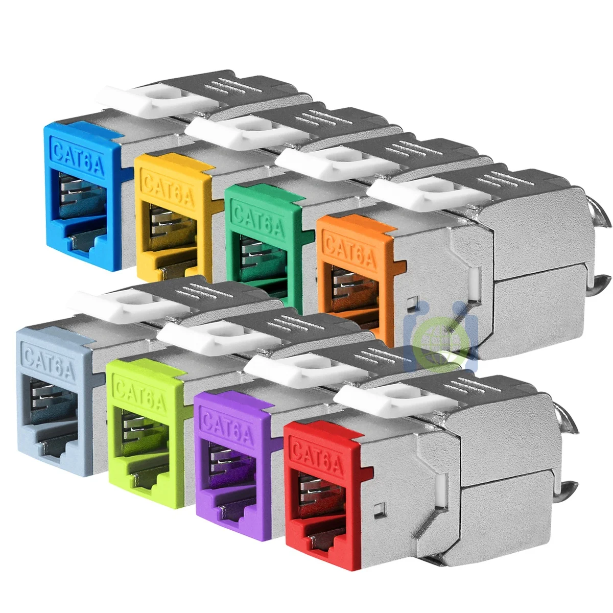 FTP SFTP RJ45 CAT6 keystone jack CAT6A toolless for faceplate patch panel