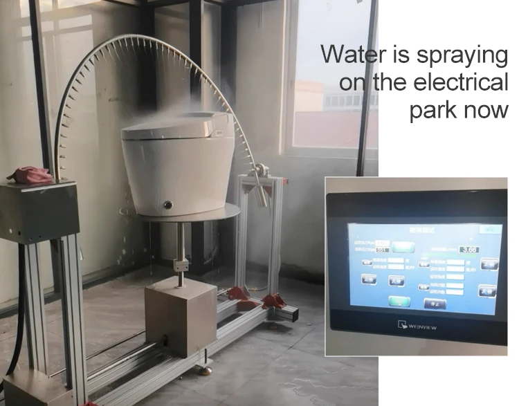 OVS Auto Sensor Flush One Piece Intelligent Wc Bidet Commode Toilet Bowl Automatic Operation Smart Toilet With Remote Control