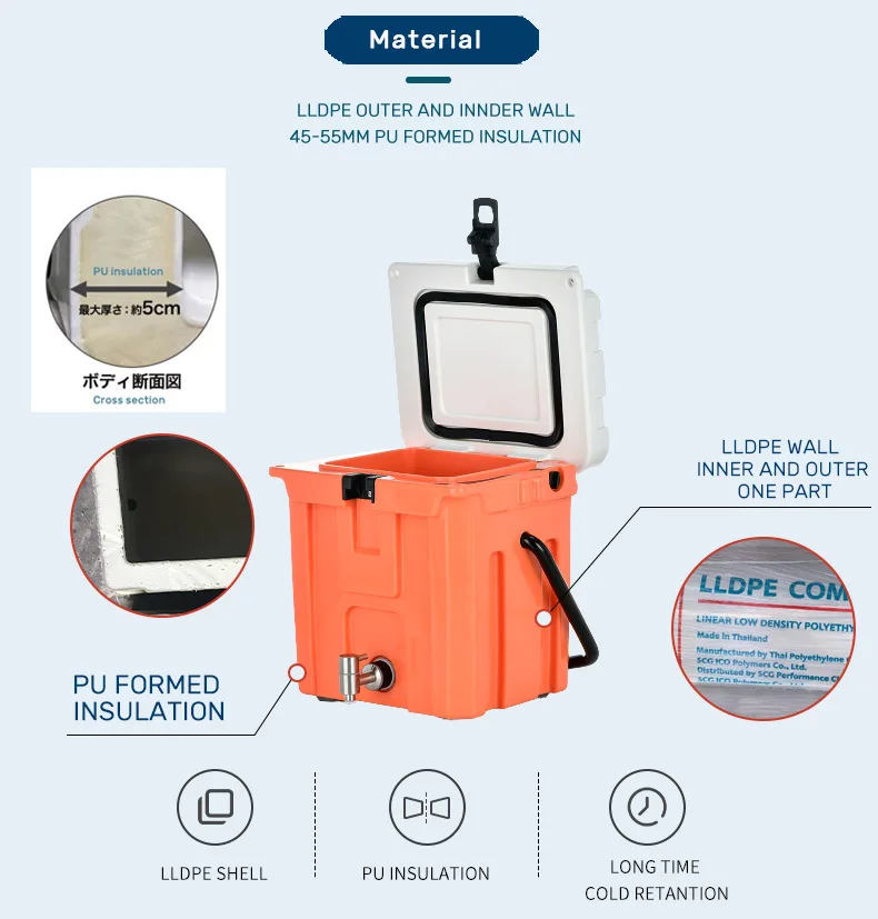 10 QT High Quality with Factory Low Price Can Long-Time Keep Meat Such as Chicken Fish Fresh Cooler Box