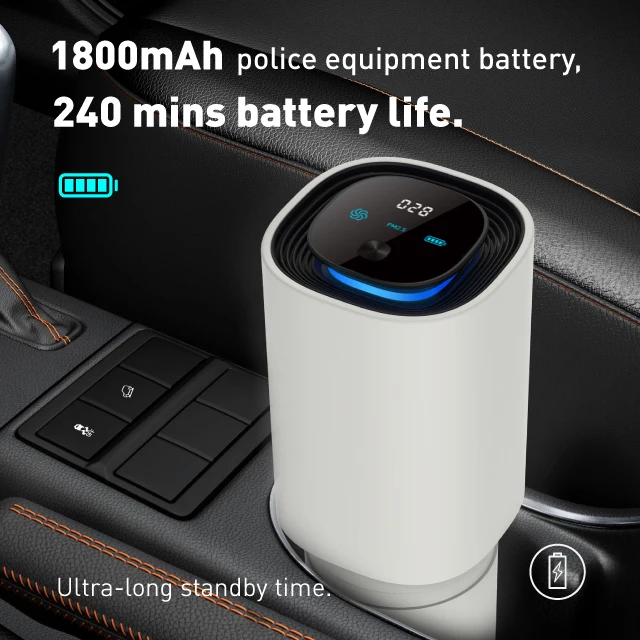  Портативный автомобильный очиститель воздуха с датчиком жестов USB Type-C PM 2 5 отрицательными