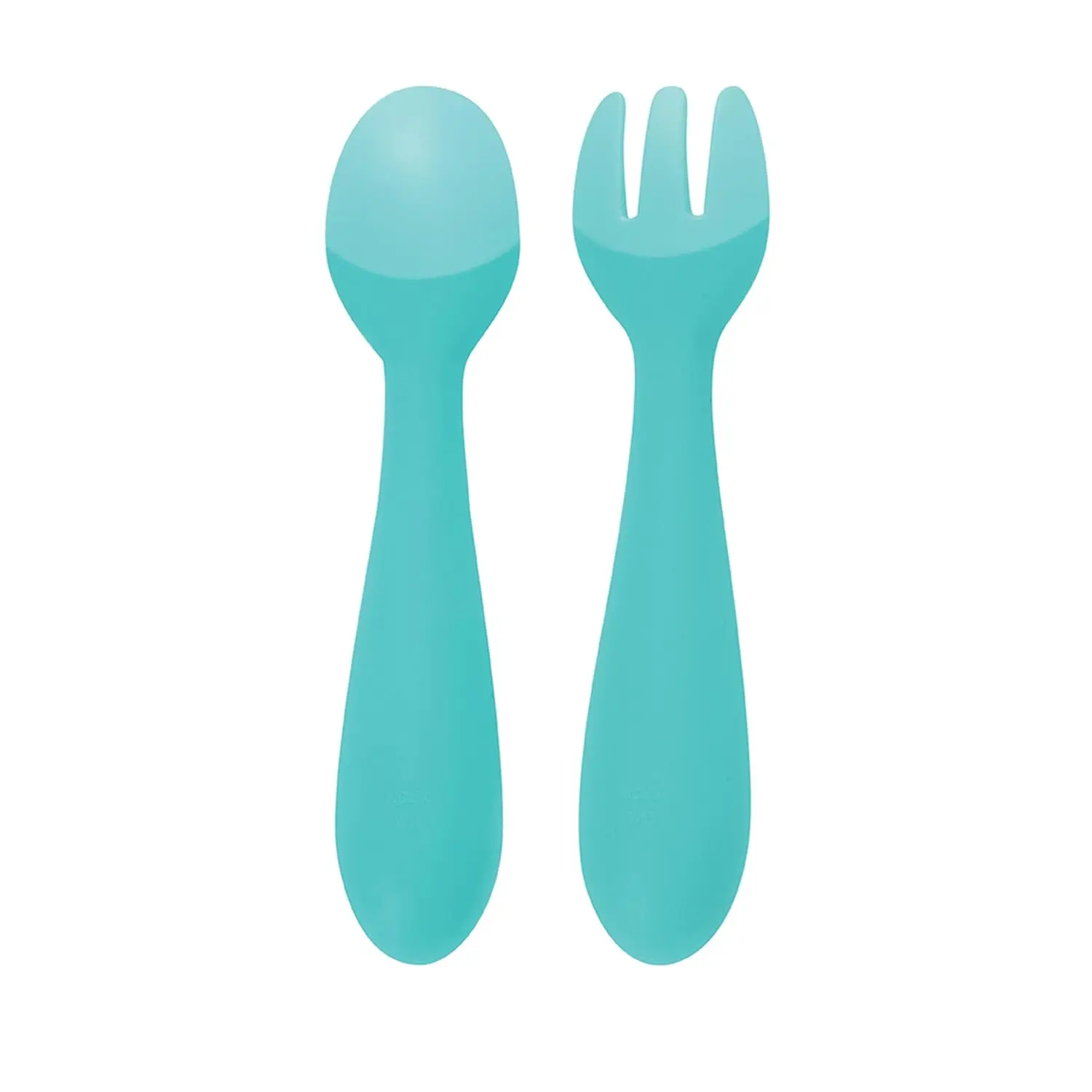Customized BPA Free 100% Safe Eco-friendly Toddler Utensils Feeding Soft-Tip Silicone Training Spoons for Baby Led Weaning