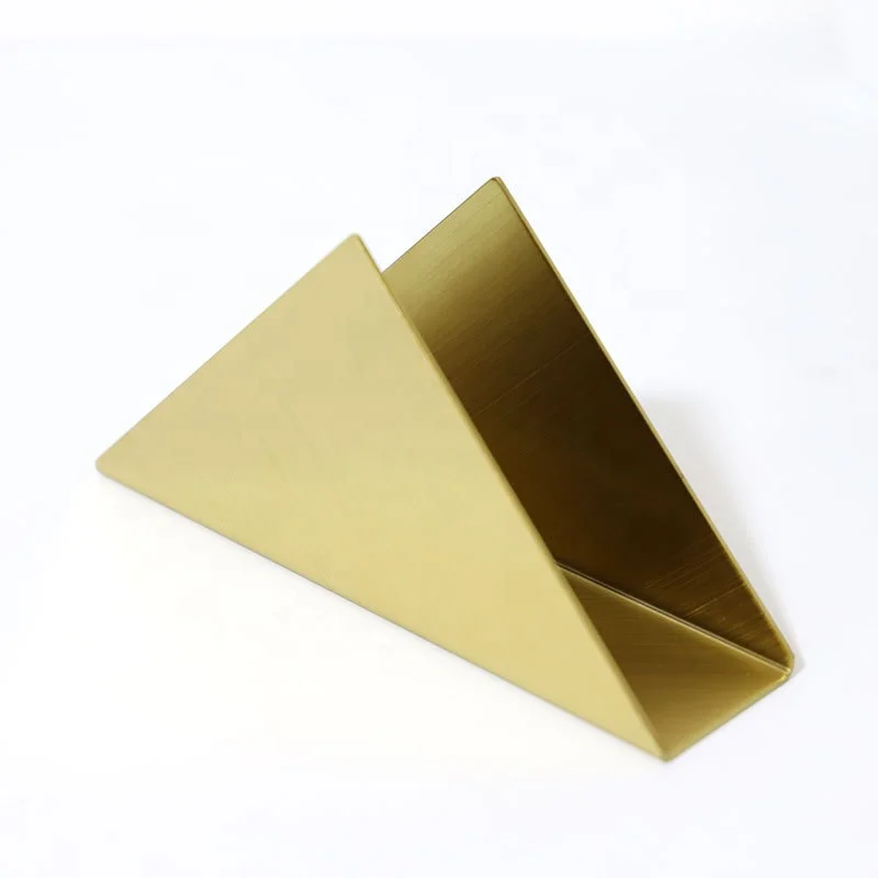 Custom Wholesale Fashion Luxury Decorative Gold Color Metal Stainless Steel Coffee Shop Filter Paper Holder And Napkin Holder